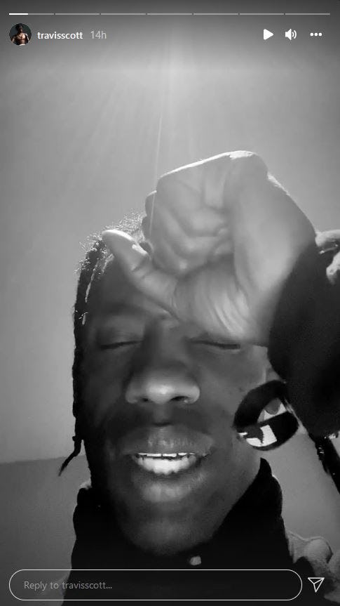 Travis Scott responds to the Astroworld Festival tragedy in a series of Instagram stories.