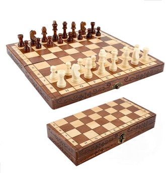 Syrace Wooden Chess Set