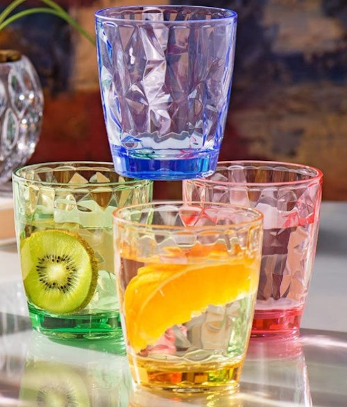 Urmelody Acrylic Drinking Glasses (Set of 4)