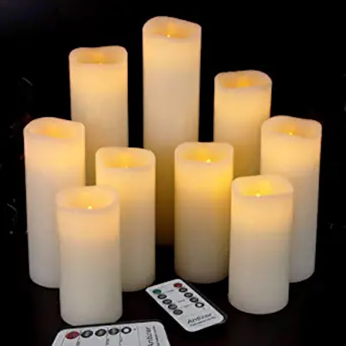 Antizer Flameless LED Candles (Set of 9)