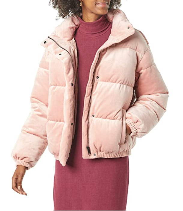 Daily Ritual Mock-Neck Short Puffer Jacket