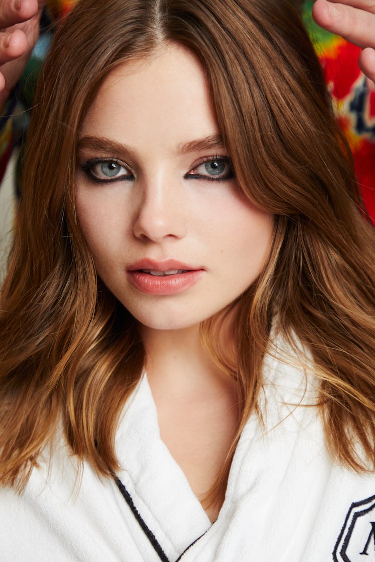 Kristine Froseth showing her hair look 