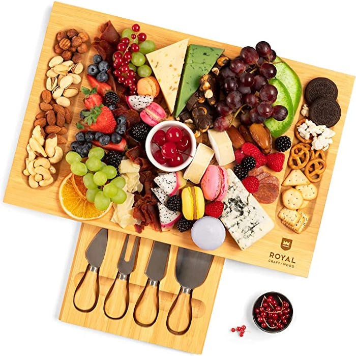 ROYAL CRAFT WOOD Unique Bamboo Cheese Board