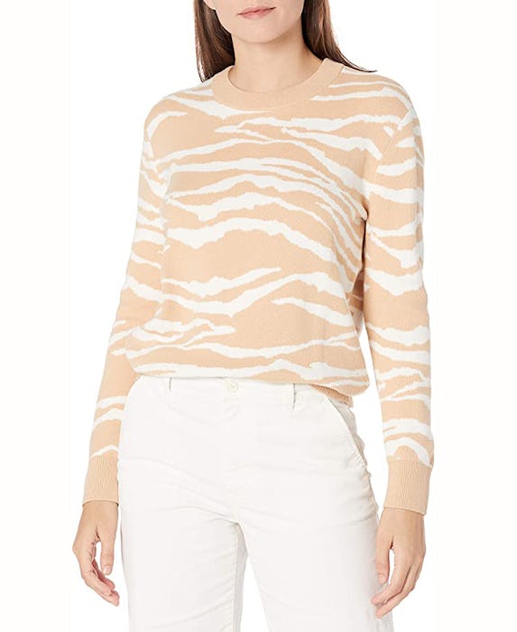 Daily Ritual Ultra-Soft Jacquard Standard-Fit Crewneck Pullover Sweater