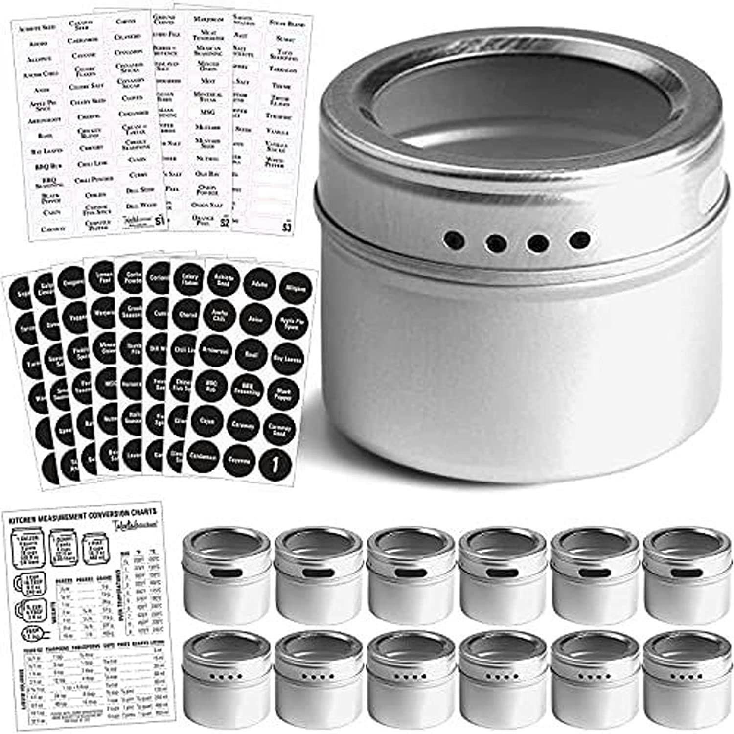 Talented Kitchen Magnetic Spice Tins