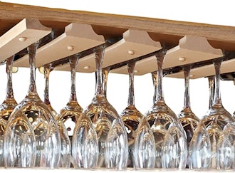 SMITCO Under Cabinet Wine Glass Holder