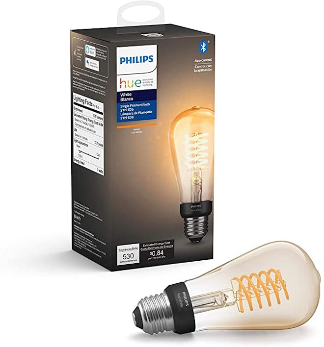 Philips Hue White Dimmable Filament ST19 LED Smart Vintage Edison Bulb