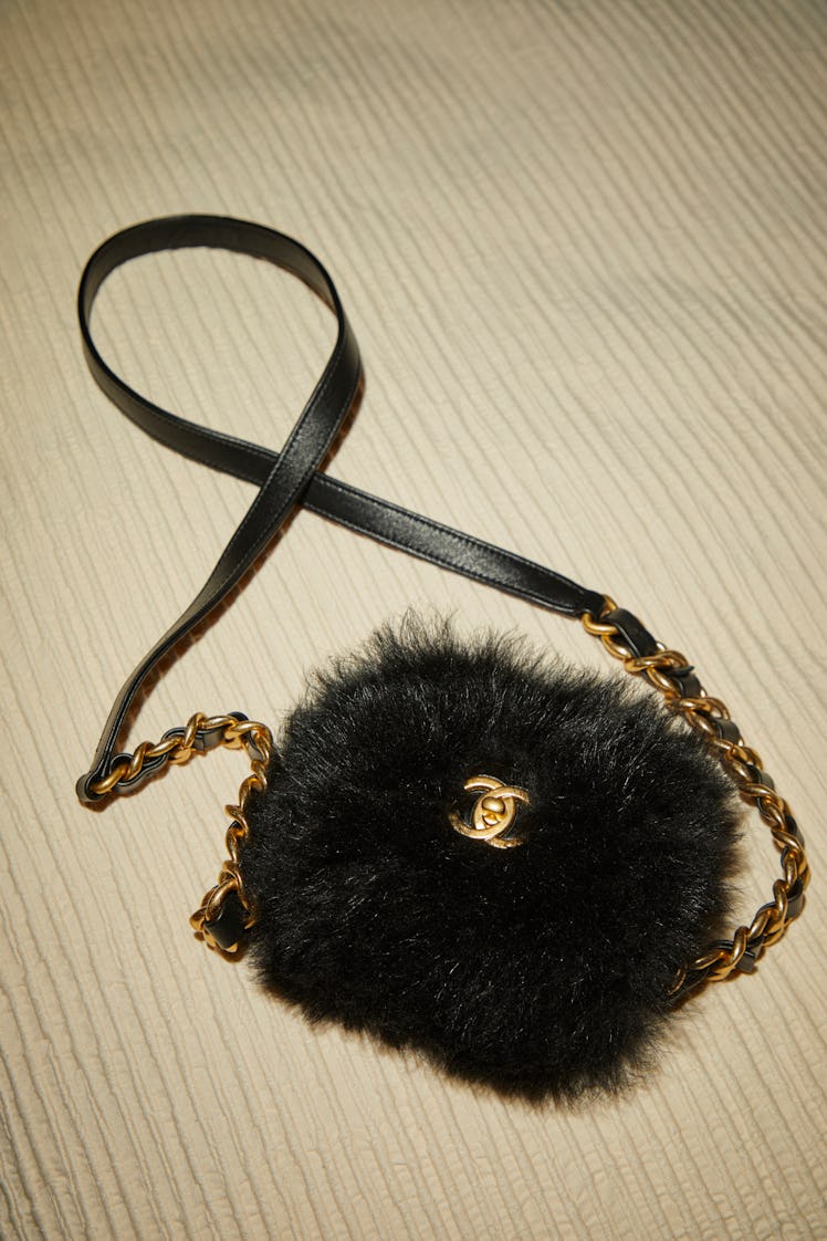 Chanel furry bag