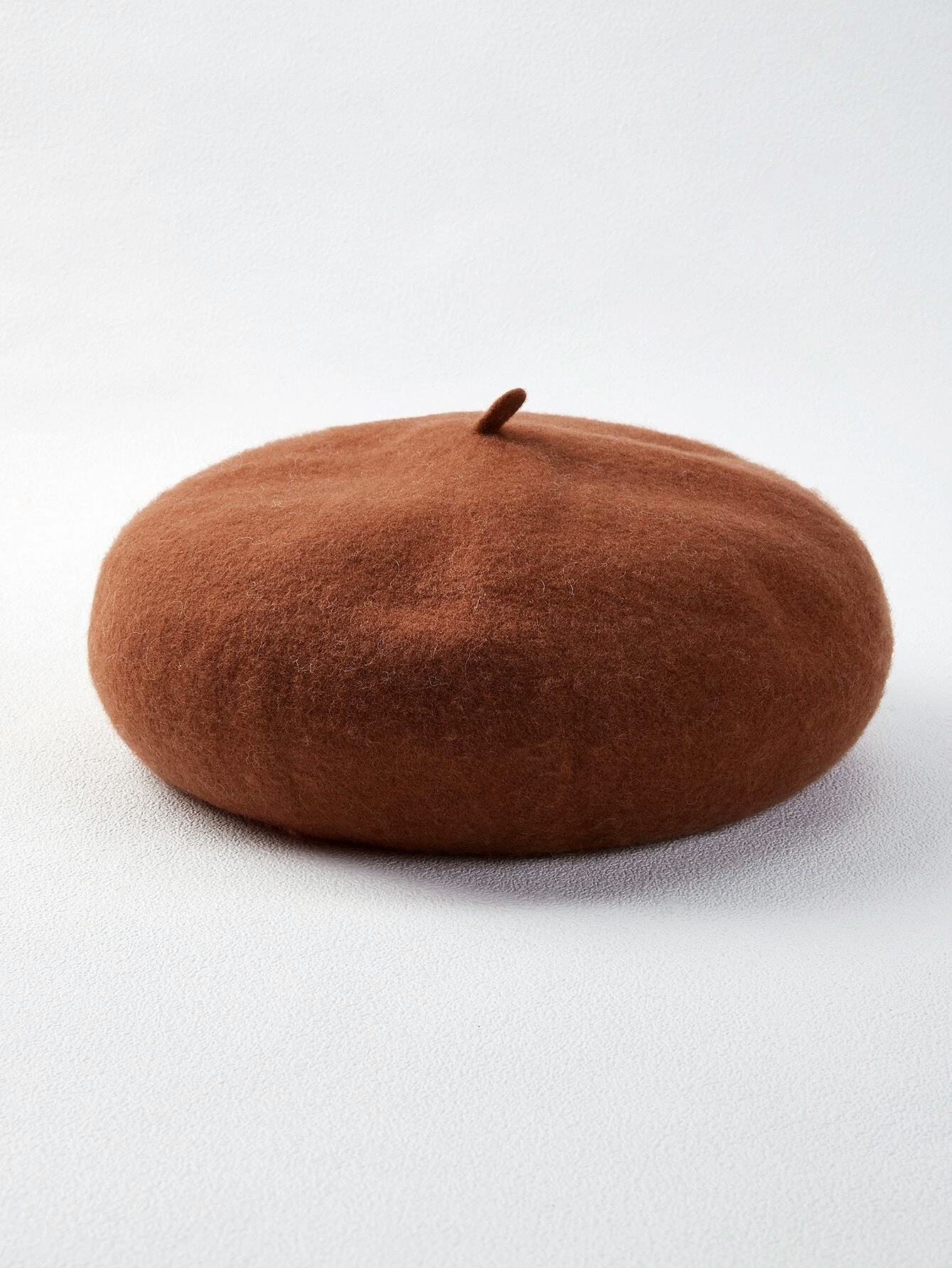 Minimalist Woolen-Blend Beret