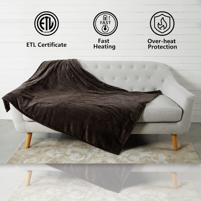  Tefici Electric Heated Blanket Throw