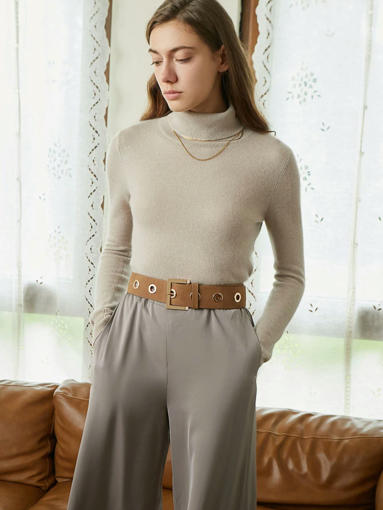 100% Cashmere Turtleneck Sweater