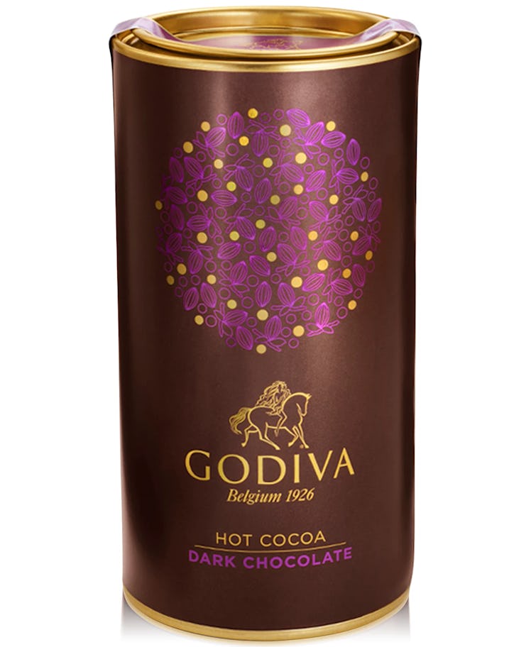 Macy's Godiva Dark Chocolate Cocoa Canister