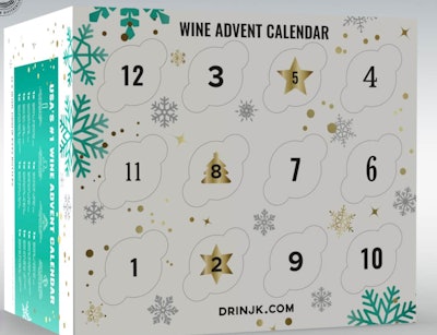 mini wine advent calendar
