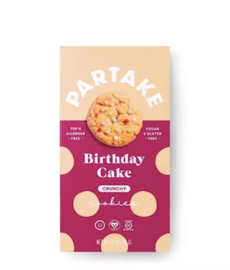 Partake Gluten Free Vegan Birthday Cake Cookies - 5.5oz