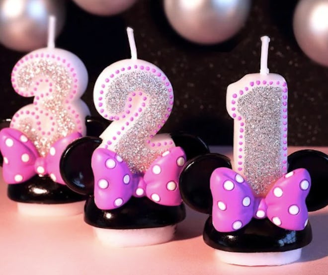Minnie Mouse birthday candles
