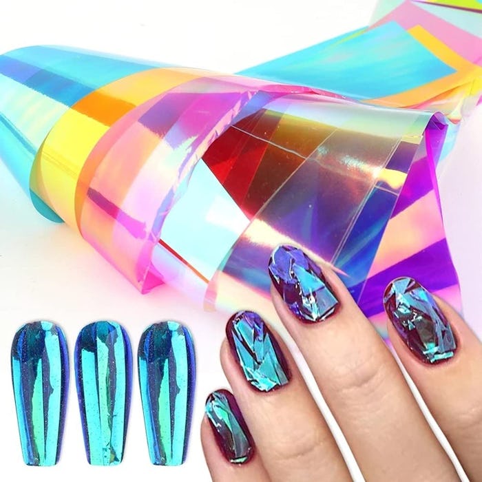 Gnimrahc Gradient Aurora Nail Art Foils (8 Sheets)