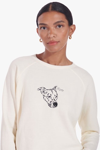 Custom Sweatshirt in Cream from STAUD x C.Bonz pet collection.