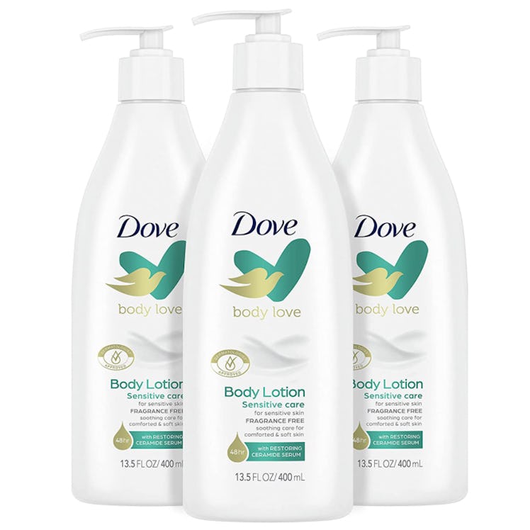 Dove Body Love Fragrance Free Lotion, 13.5 Oz. (3-Pack)