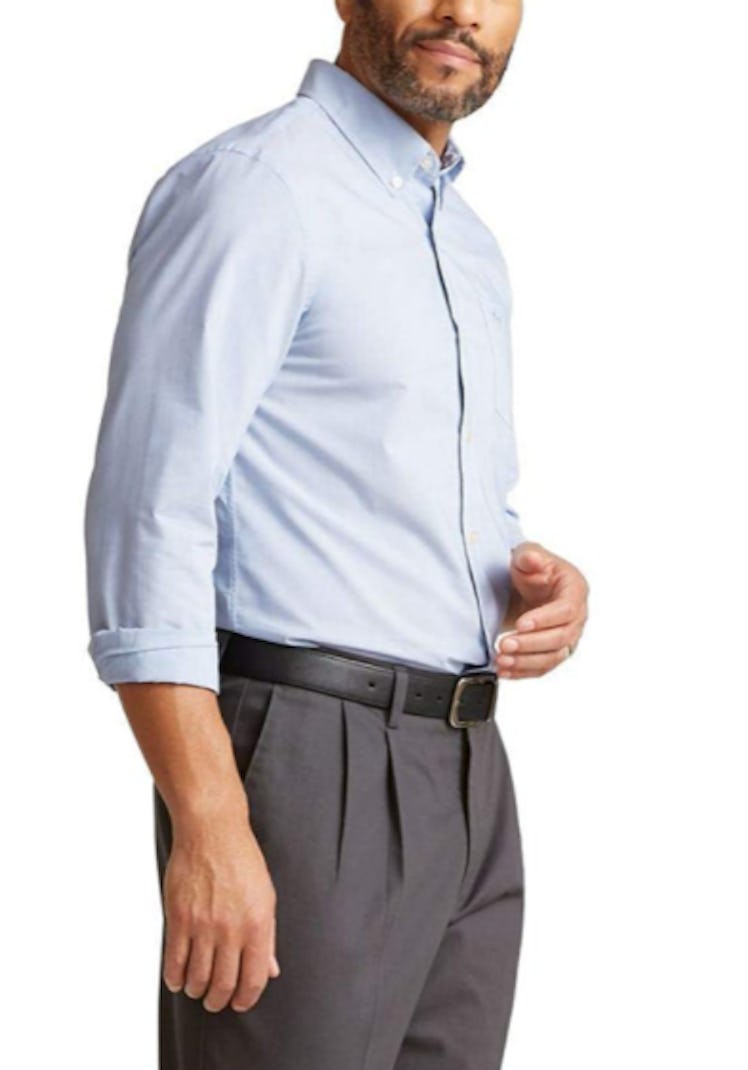 Available a range of style choices, this Dockers option i is the best non-iron dress shirts.