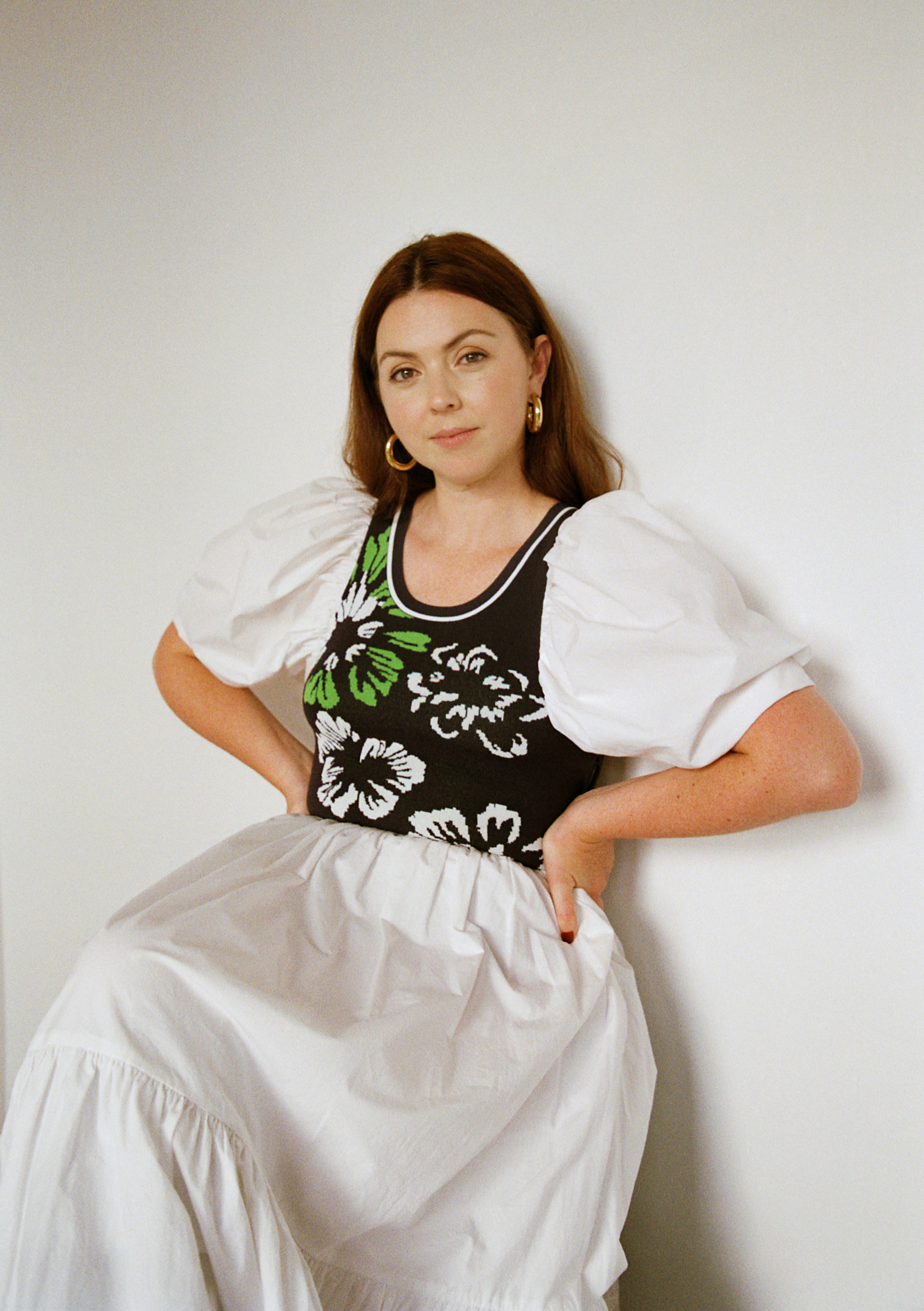 Tanya Taylor in her New York studio