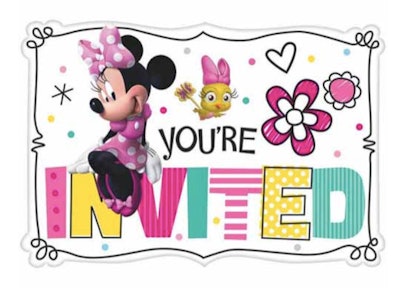 Minnie Mouse invitations