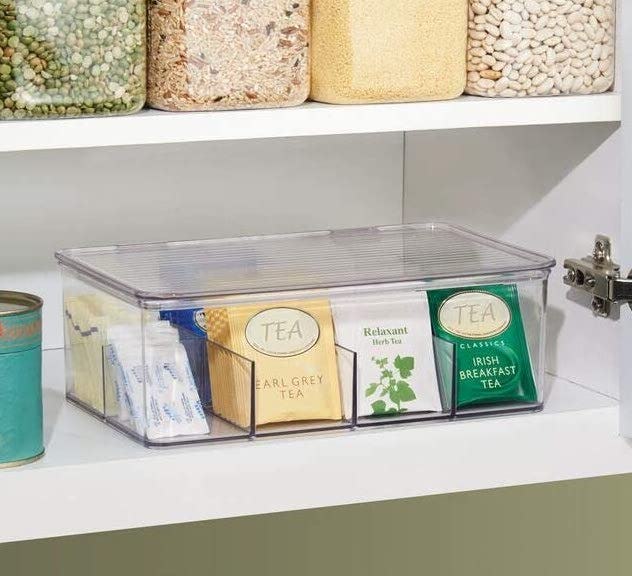 mDesign Stackable Tea Organizer