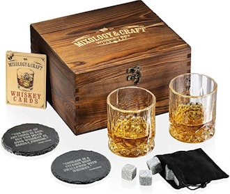 Mixology & Craft Whiskey Stones Gift Set 