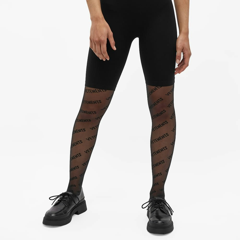 VETEMENTS Tights with logo, Women's Clothing