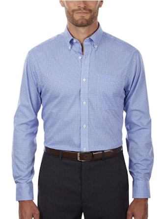 Available in gingham prints, this Tommy Hilfiger option is one of the best non-iron dress shirts.