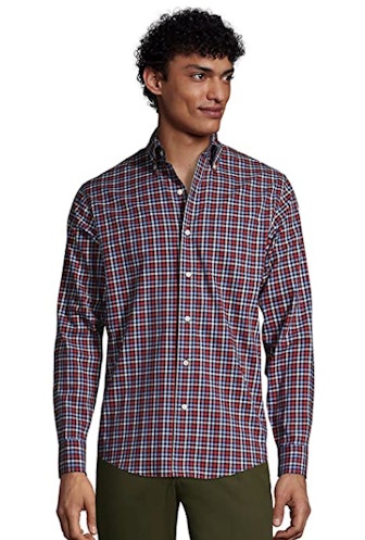 Lands' End Tailored Fit No-Iron Twill Shirt