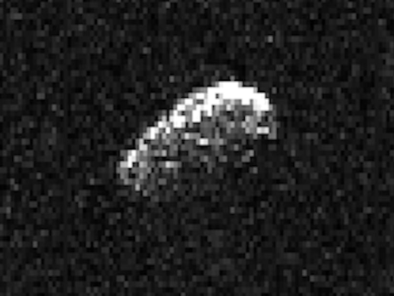 Radar images of asteroid Nereus take in January 2002.