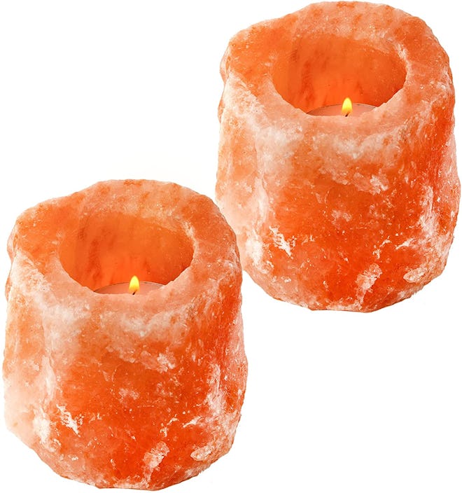 HemingWeigh Himalayan Pink Salt Candle Holders