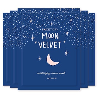 FaceTory Moon Velvet Moisturizing Cream Mask (5-Pack)