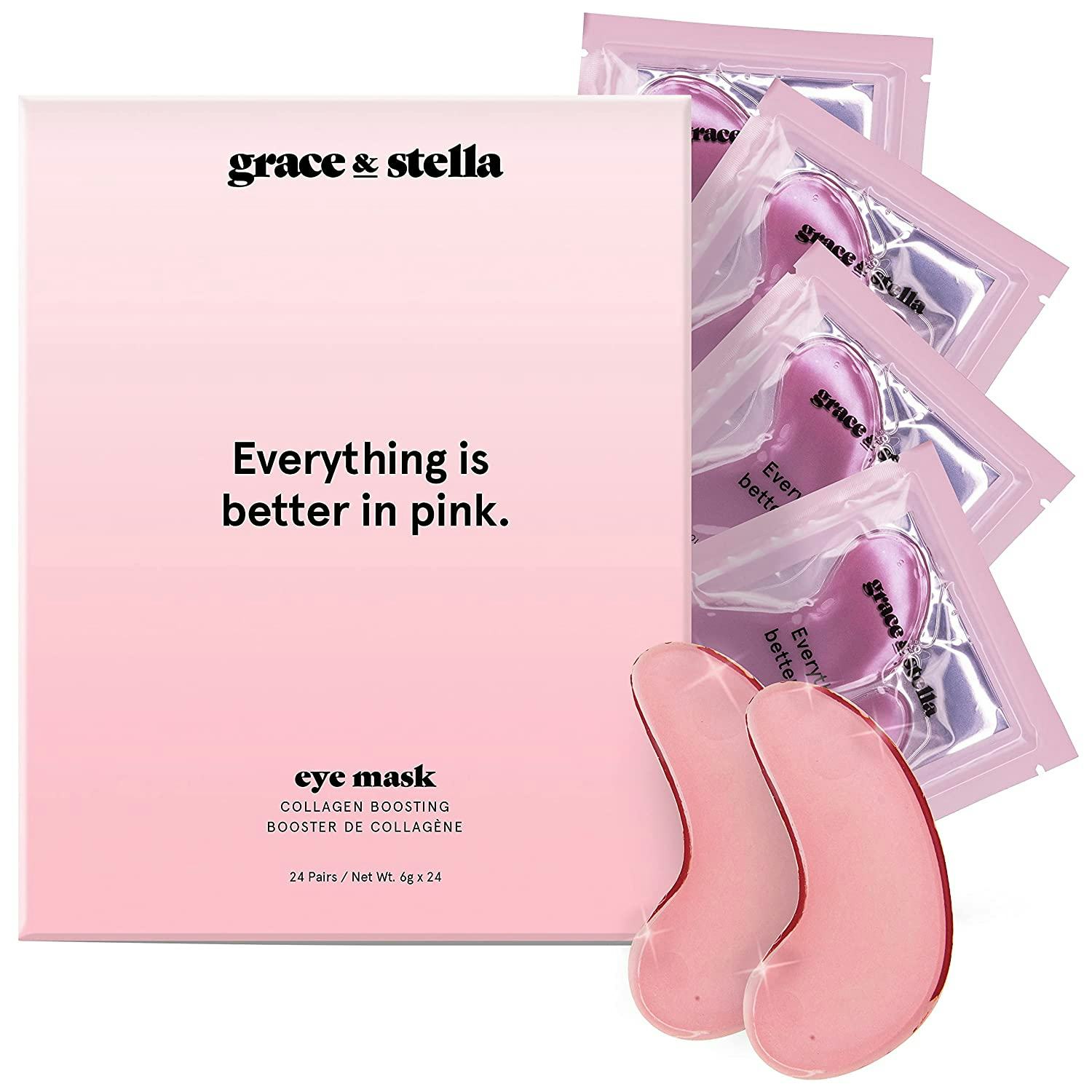 Grace &amp; Stella Pink Gel Under-Eye Patches (24-Pairs)
