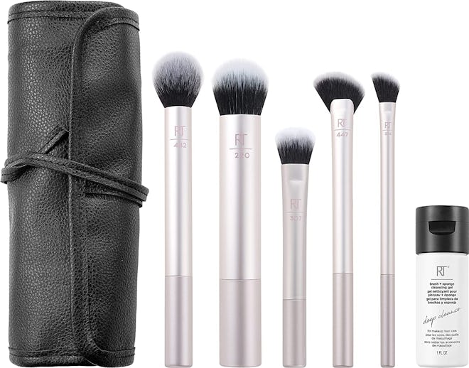 Real Techniques Soft Radiance Total Face Makeup Brush Set (7 Pieces)