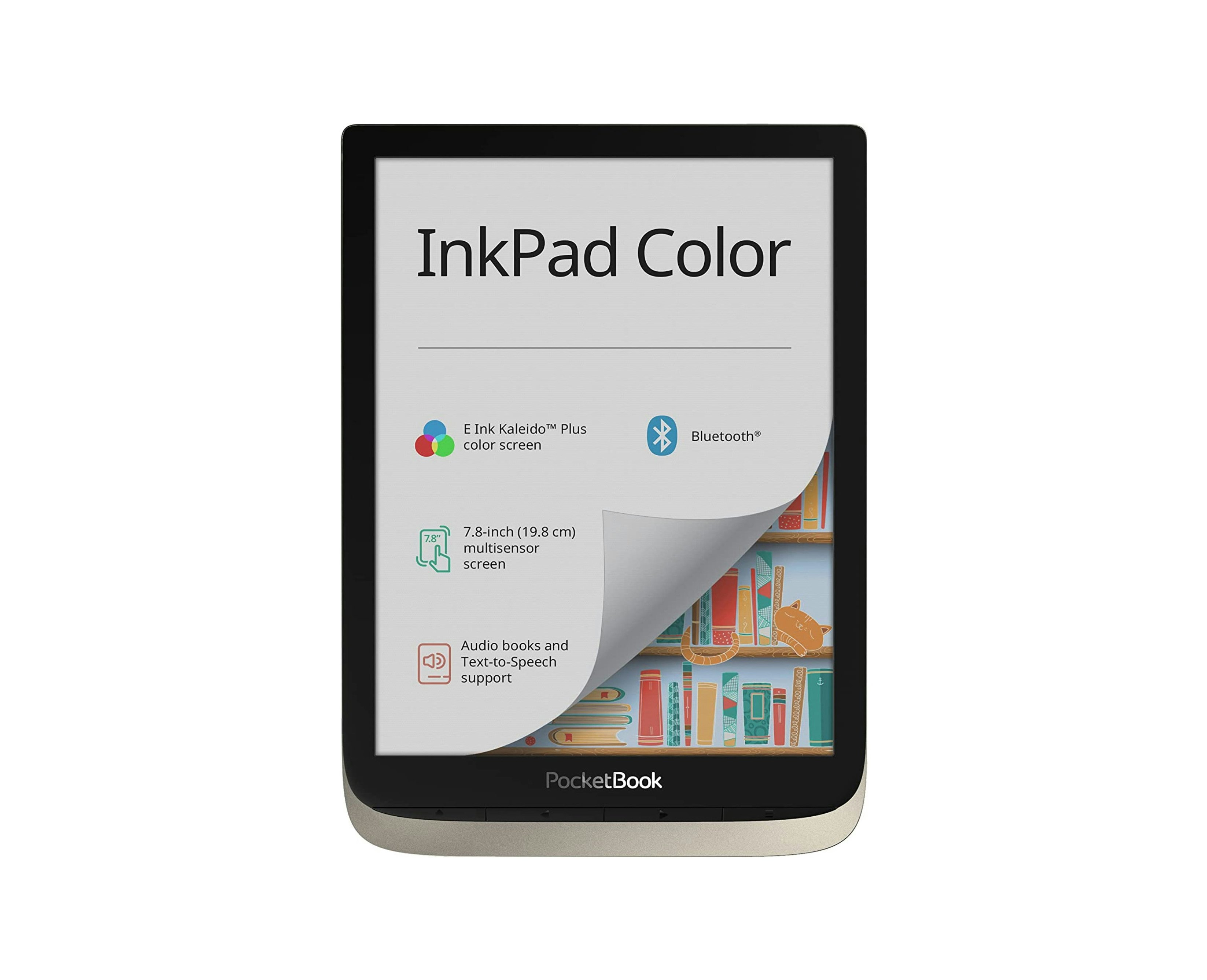  InkPad Color 3 E-Book ReaderEnhanced 7.8 Color E-Paper E-Ink  ScreenEye-Friendly E-Reader For ComicsSMARTlightAudiobooks &  Text-to-SpeechBluetooth & Built-in Speaker