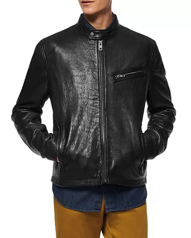 Andrew Marc Cumberland Leather Moto Jacket