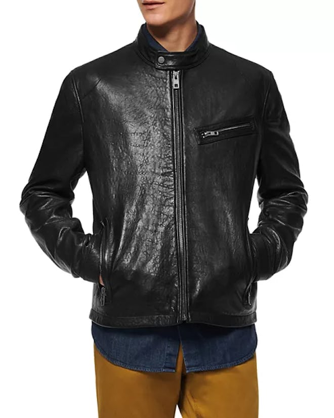 Andrew Marc Cumberland Leather Moto Jacket