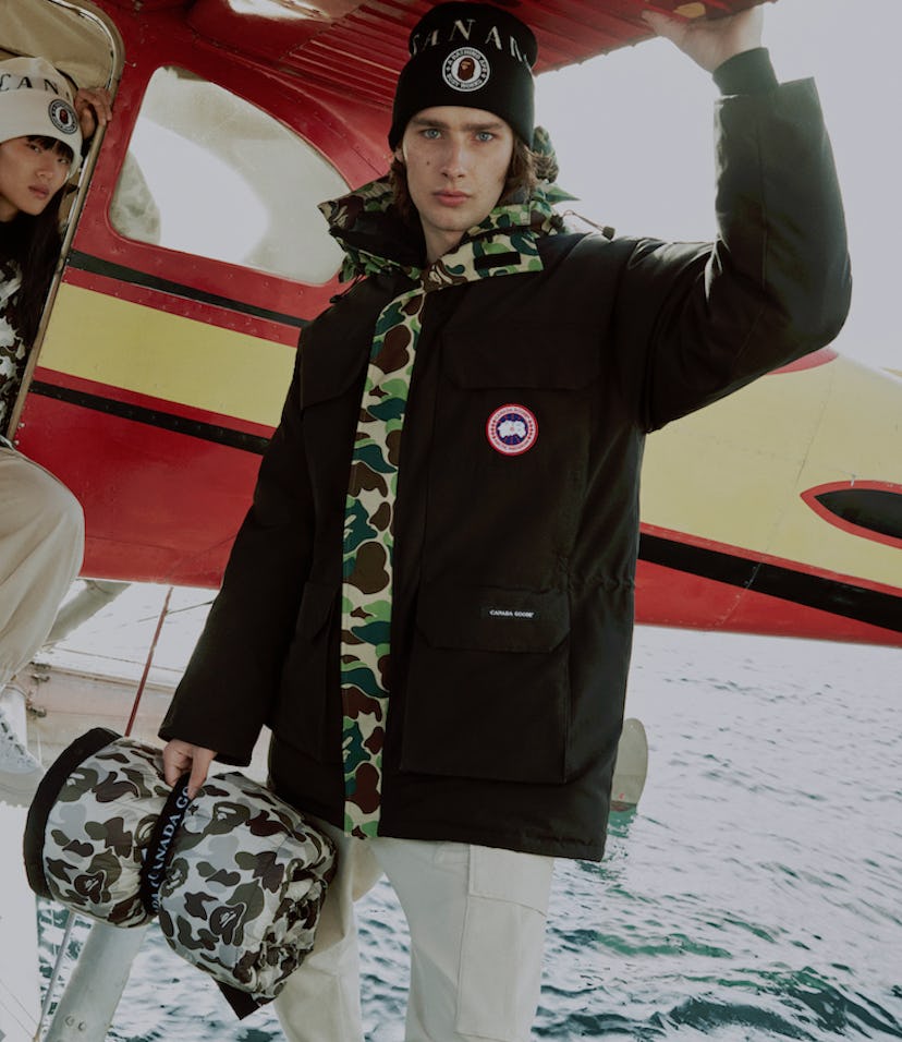 Canada Goose winter collaboration with Concepts and BAPE