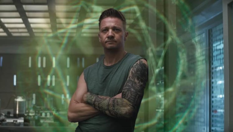 Jeremy Renner as Clint Barton in Avengers Endgame