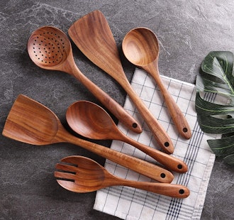 NAYAHOSE Wooden Cooking Utensil Set (6 Pieces)