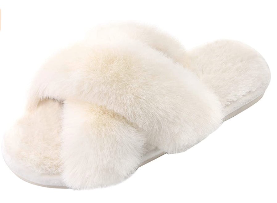 Parlovable Fluffy Cross-Band Slippers