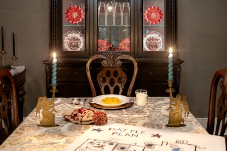 Airbnb Home Alone McCallister house dining room promo image