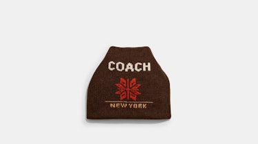 70's Knit Hat from Coach Ski collection 2021.