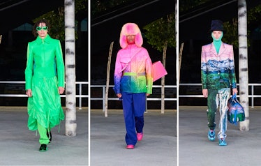 Three looks from Virgil Abloh's final Louis Vuitton collection