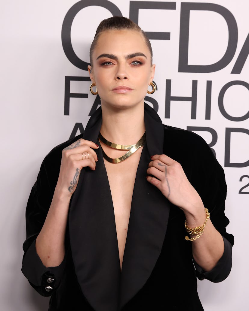 Cara Delvingne attends the 2021 CFDA Awards