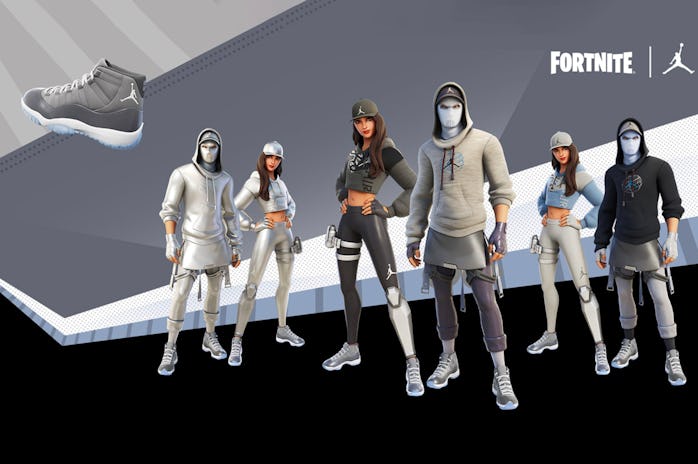 'Fortnite' x Jordan Brand "Cool Grey" Air Jordan 11 clothing