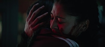 Maya Lopez (Alaqua Cox) mourns her father’s death in Hawkeye Episode 3
