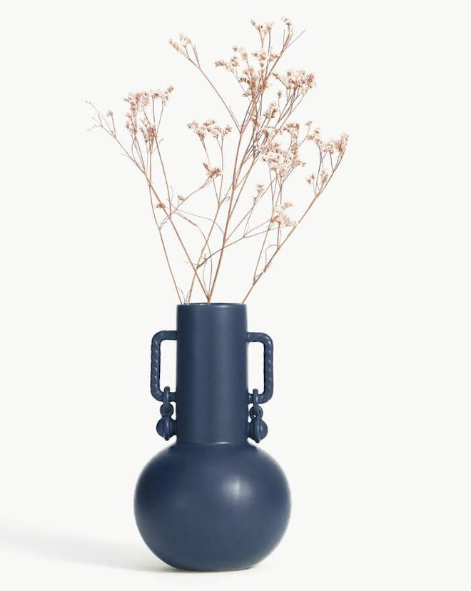 Twisted Sphere Ceramic Vase