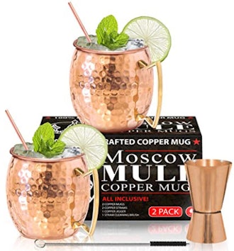 Moscow Mule Handcrafted Copper Mugs (Set Of 2)